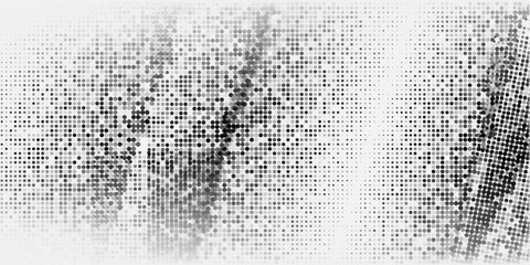 Circles background. Random dots. Black and white shades.  Digital. Mosaic effect. Halftone vector.