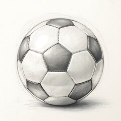 soccer ball on white background