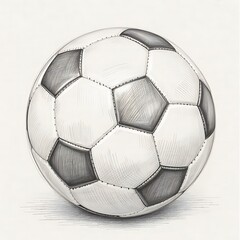 soccer ball on white background