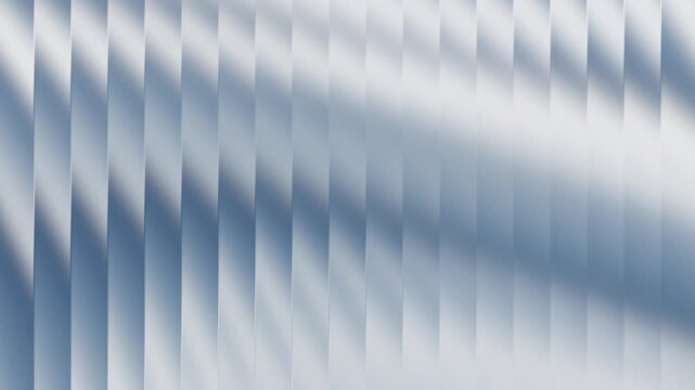 Blurred blue and white vertical stripes pattern background texture 4k, glass effect animated background