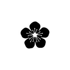 Black flower icon