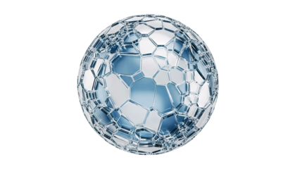 Abstract Geometric Sphere with Tessellated Surface