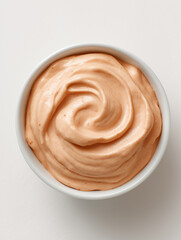 Creamy red chipotle mayo is smooth and vibrant, ideal for dipping Generative AI