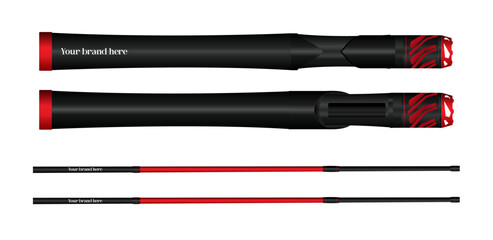 Fishing Rod Product Design Mockup, Adobe Illustrator