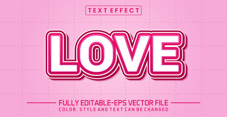 Love font Text effect editable