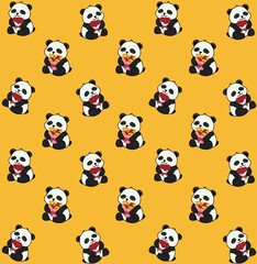 Fototapeta premium seamless pattern with skulls