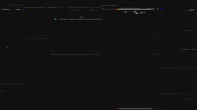 Glitchy TV and computer screen with colorful noise, VHS no signal static, RGB split glitch, broadcasting error, and damaged screen distortion.