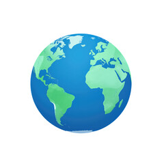 Fototapeta premium 3D Globe Showing North And South America.