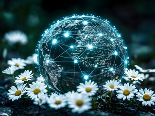 Global network connected by nature