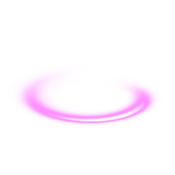 A vibrant purple glowing ring shape ideal for digital designs on transparent background
