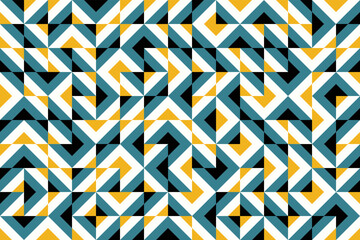 Abstract geometric pattern, random order, seamless vector background