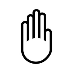 Obraz premium Hand Sign icon vector image. Suitable for mobile apps, web apps and print media.