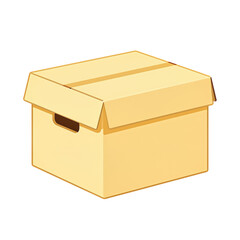 Closed cardboard box with interlocking flaps