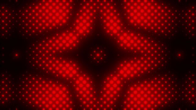 Red Glowing Led Lights Animation Background	