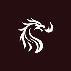 Obraz premium dragon logo design