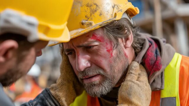 After an accident, a builder saved a coworker.