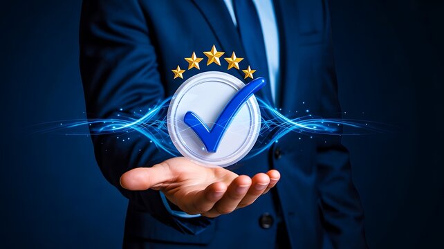 Quality approval symbol representing trust and verification
