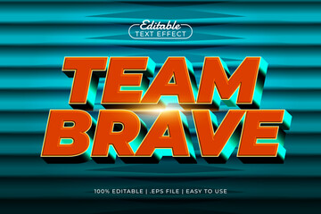 Team Brave Editable Text Effect &ndash; Fun Bold Typography for Game, Kids, and Entertainment Design