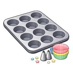 vector illustration of an empty plate