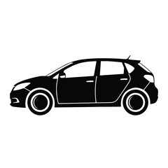 Naklejka premium Car icon - Clipart, Glyph and solid icon set, Flat Design Icon, line icon set, Flat Vector icon, icon, Editable stroke icon, Modern icon collection