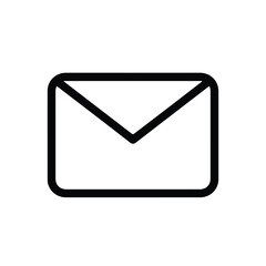 Envelope icon - Clipart, Glyph and solid icon set, Flat Design Icon, line icon set, Flat Vector icon, icon, Editable stroke icon, Modern icon collection