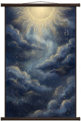 Dramatic Cosmic Sunrise Over Earth with Radiant Light and Clouds in Space