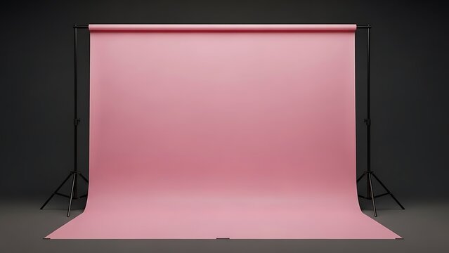 Pink Seamless Paper Background on Stand