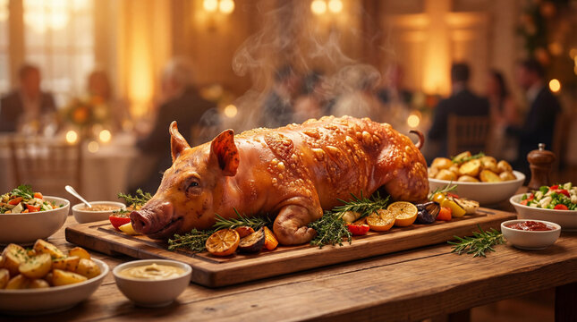 Whole Roasted Pig Feast.