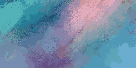 Abstract watercolor background with vibrant teal pink and purple brushstrokes. © MohSholeh