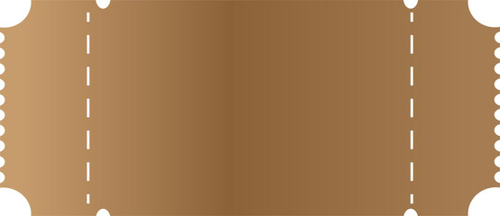 Isolated Vintage Ticket Template Old Paper Vector Illustration