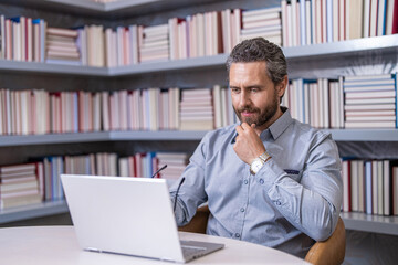 Millennial teacher with laptop. online education lesson. elearning with school teacher. remote...