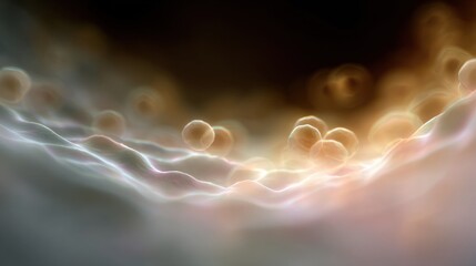 Obraz premium Abstract digital art piece that appears to be a close-up of a wave or a wave-like structure.