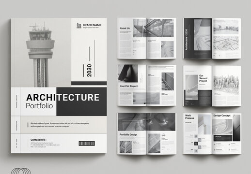 Architecture Portfolio Brochure Layout Template