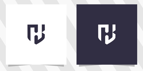 Letter bh hb logo design vector © euforia