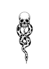 black and white cartoon illustration