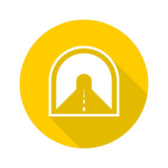 Fototapeta premium Road Tunnel icon isolated on transparent background