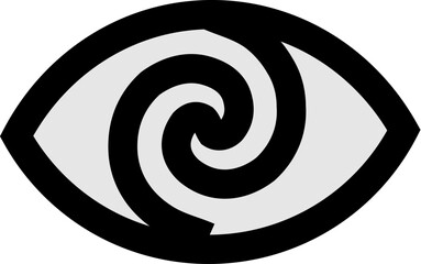 black and white spiral