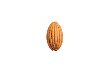 Single Cocoa Pod Isolated on Transparent Background for Food Display