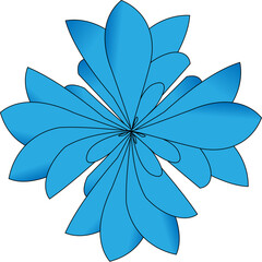 abstract flower vector illustration