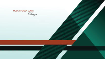 Green geometric background vector design. Luxury green with color gradation. Green gradient background. Suit for banner, backdrop, award, certificate and others