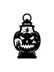 Halloween Jack-o'-Lantern Jar Design
