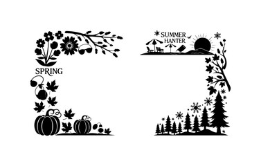 Seasonal Silhouette Frame Collection