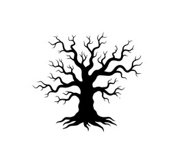 Haunting Tree Silhouette Design
