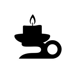 Minimalist Candle Icon Design