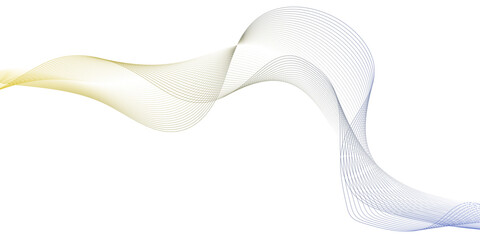 White background with geographic wave line, golden or blue line art image that curves and flows across a clean white backdrop, seamless glass futuristic architecture with circular lighting. © MUHAMMAD TALHA