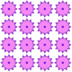 Design a fabric pattern in shades of pink​ and​ line​Thai​ style​