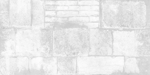 White blocks wall texture. Grunge wallpaper or ceramic tile surface. © Vidal