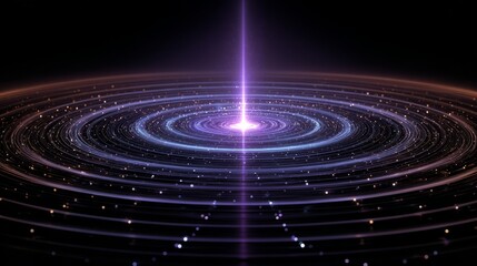 Radiant Cosmic Energy Rings in Deep Space