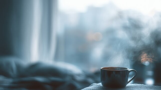 Morning window view