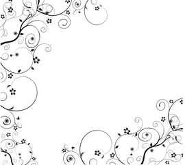 Obraz premium Floral Vector Illustration with Decorative Flowers